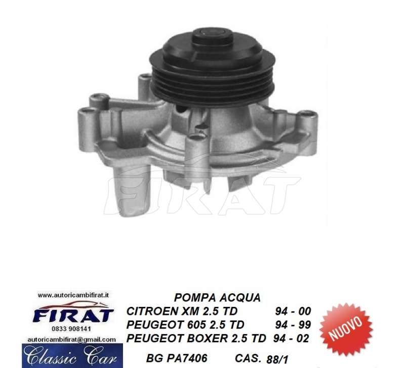 POMPA ACQUA CITROEN XM 2500 TD - PEUGEOT 605 2500 TD (PA7406)